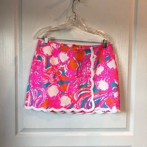 Lilly Pulitzer Pink Orange Skort